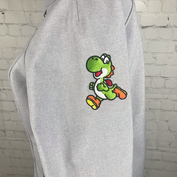 Nintendo Jackets & Blazers - The North Face Shell Gray Nintendo size Small EUC